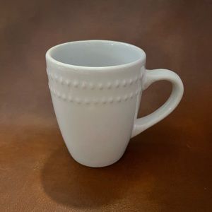 Royal Norfolk Beaded Edge White Coffee Mug